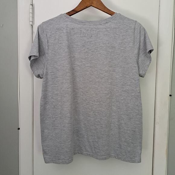 Marvel Gray Women's Large Short Sleeve Logo T-Shirt - Picture 2 of 4